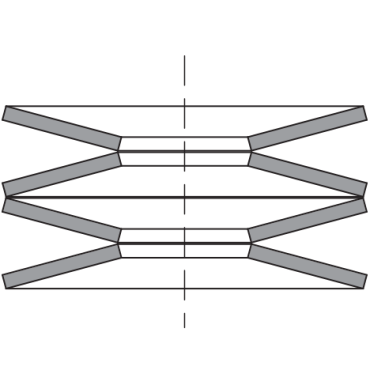 <b>EN SÉRIE</b><br>Déviation : Un seul disque multiplié par le nombre de disques<br> Force : Identique à celle d'un seul disque