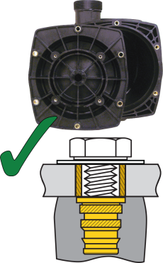 Assemblage efficace avec les limiteurs de compression CL8000 et les inserts de la série INS20