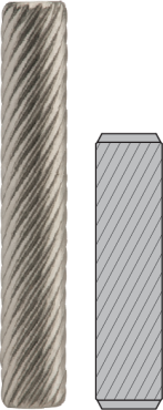 Les molettes hélicoïdales offrent une résistance à la fois aux charges axiales et aux forces de rotation. 