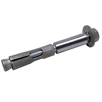 BOULON D'EXPANSION - Une entretoise à joint bout à bout est utilisée pour faire varier la distance entre le manchon d'expansion et la tête du boulon.