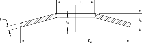 Dessin dimensionnel d’un Ressort à Disque
