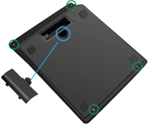 Figure 1: Dos d’une calculatrice de poche
